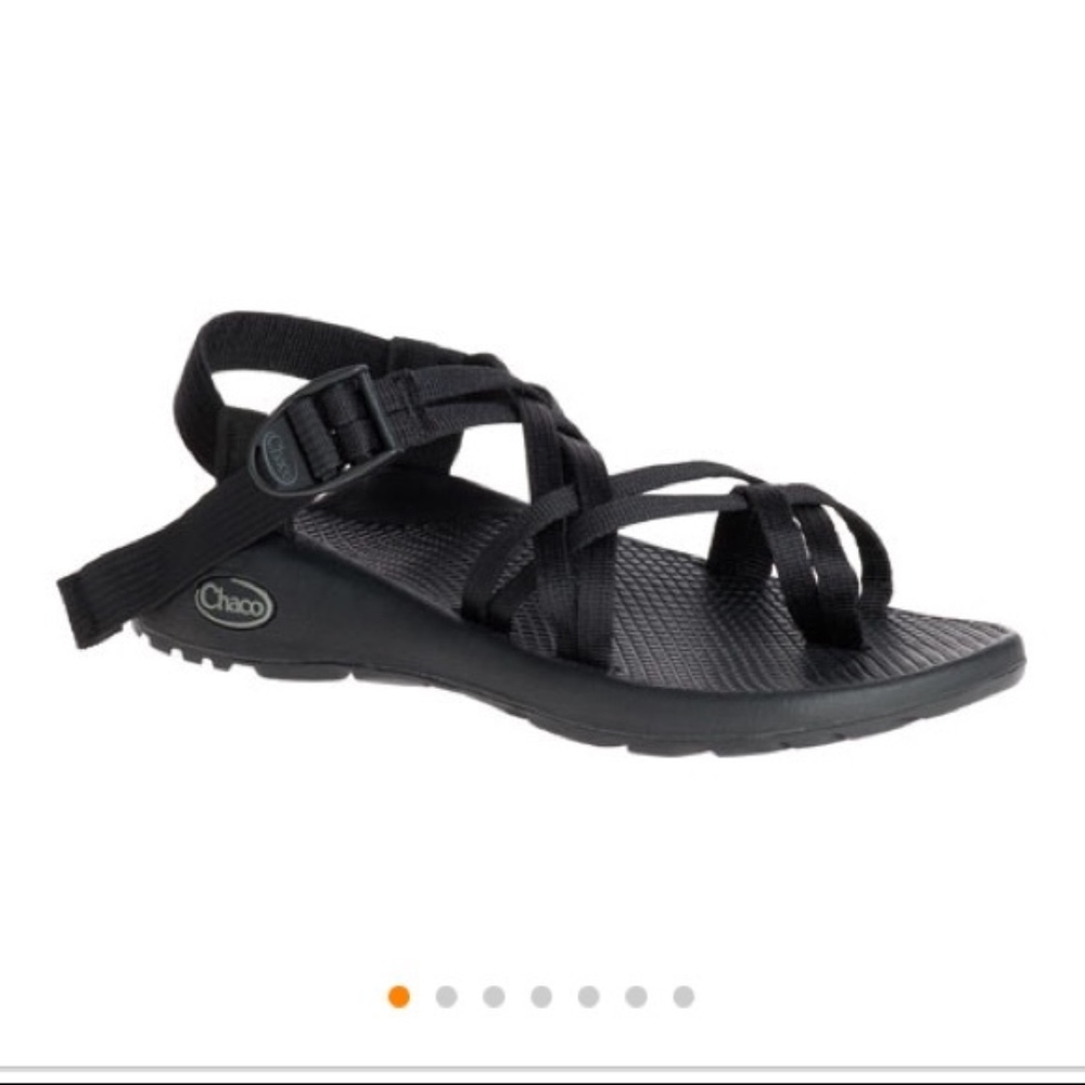 Black Chaco - double strap - two strap - toe loop